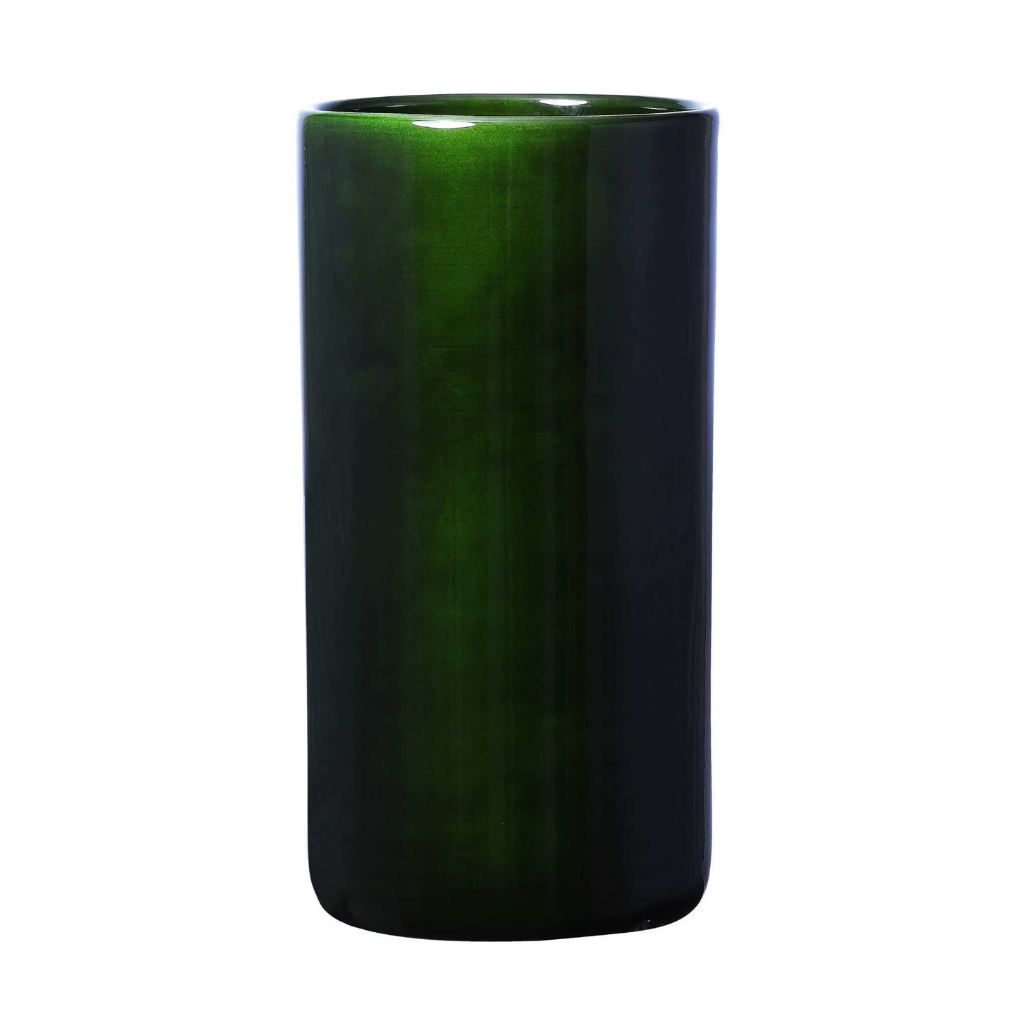 Oak GLAZED Emerald Green Vase