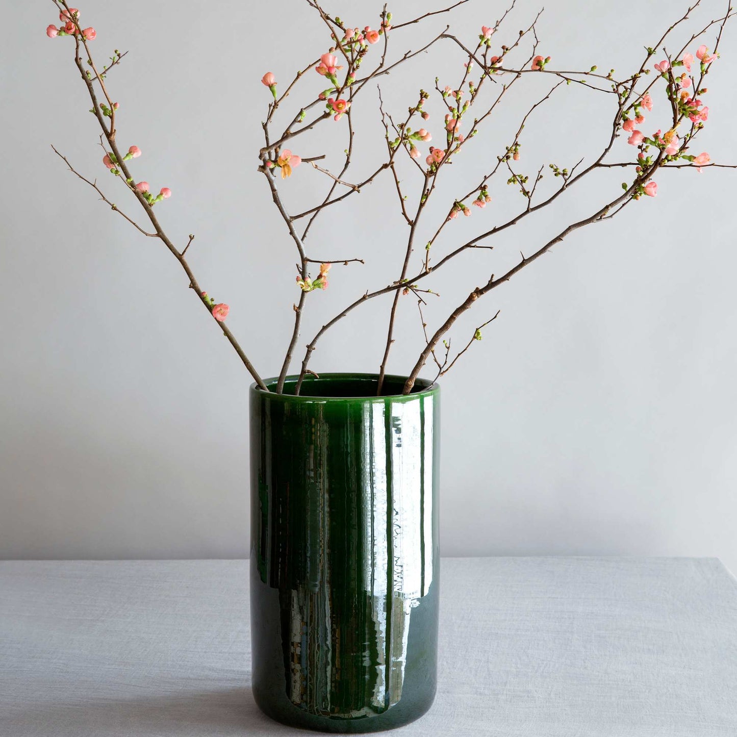 Oak GLAZED Emerald Green Vase