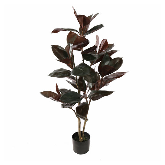 Rubber Leaf Burgundy umělý