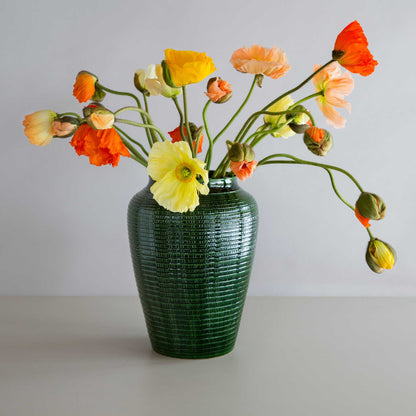 Willow GLAZED Emerald Green Vase