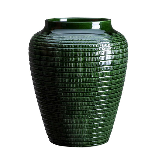 Willow GLAZED Emerald Green Vase