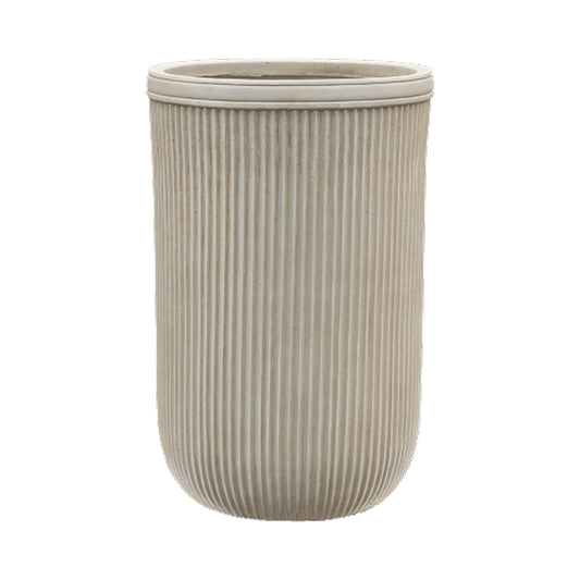 Baq Vertical Rib Cylinder Beige