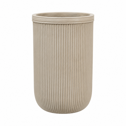 Baq Vertical Rib Cylinder Beige