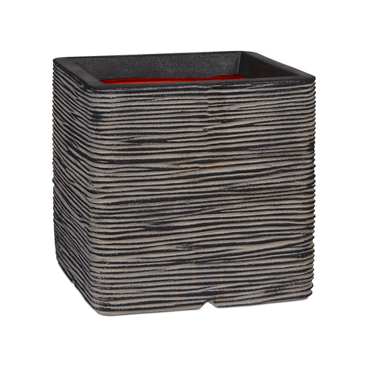 Capi Nature Rib NL Planter Square Anthracite