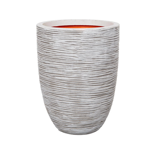 Capi Nature Rib NL Vase Elegant Low Ivory
