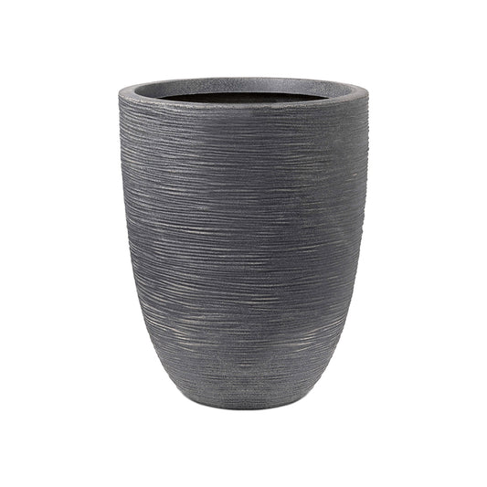 Capi Waste Rib NL Vase Elegant Low Terrazzo Grey