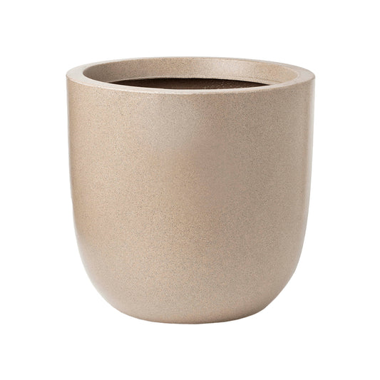 Capi Waste Smooth NL Planter Ball Terrazzo Beige