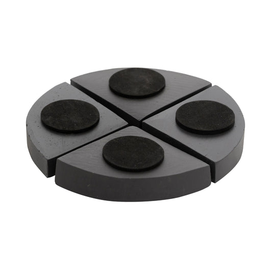 Nožičky pod květináče Volcano Black