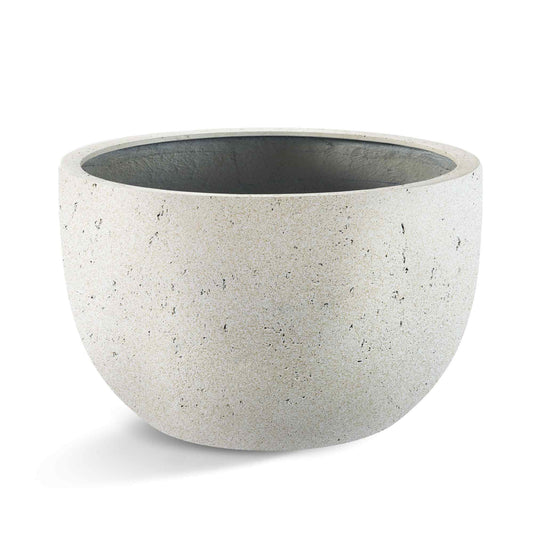 Grigio New Egg Pot Low Antique White