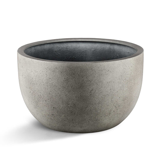 Grigio New Egg Pot Low Natural Concrete