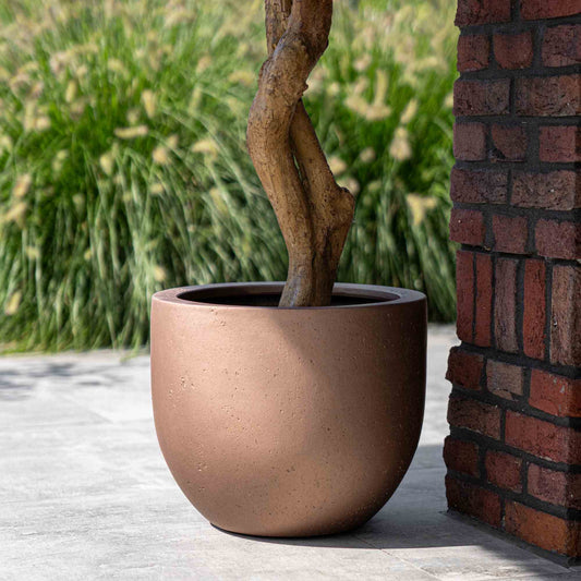 Grigio New Egg Pot Metallic Bronze