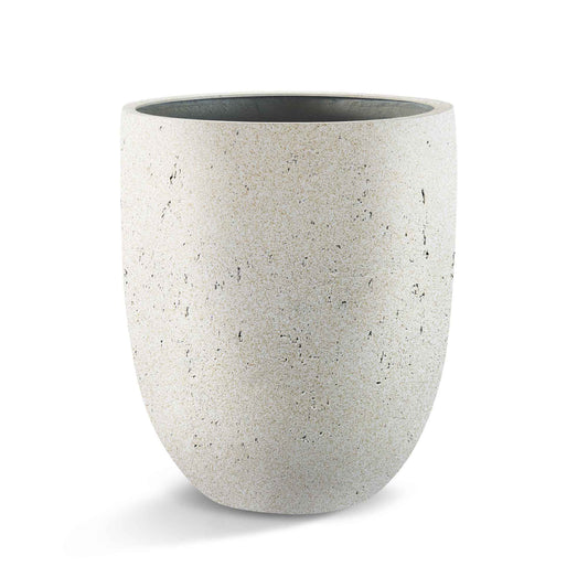 Grigio Tall Egg Pot Antique White