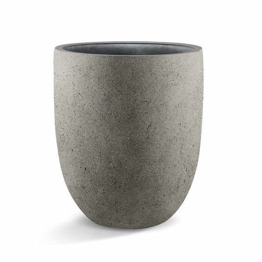 Grigio Tall Egg Pot Natural Concrete